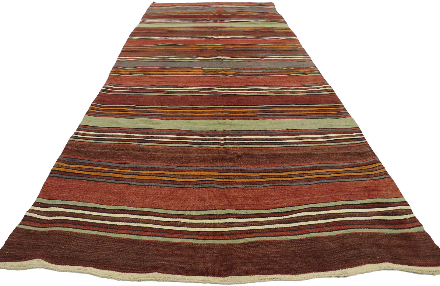 5 x 13 Vintage Turkish Kilim Runner 53135