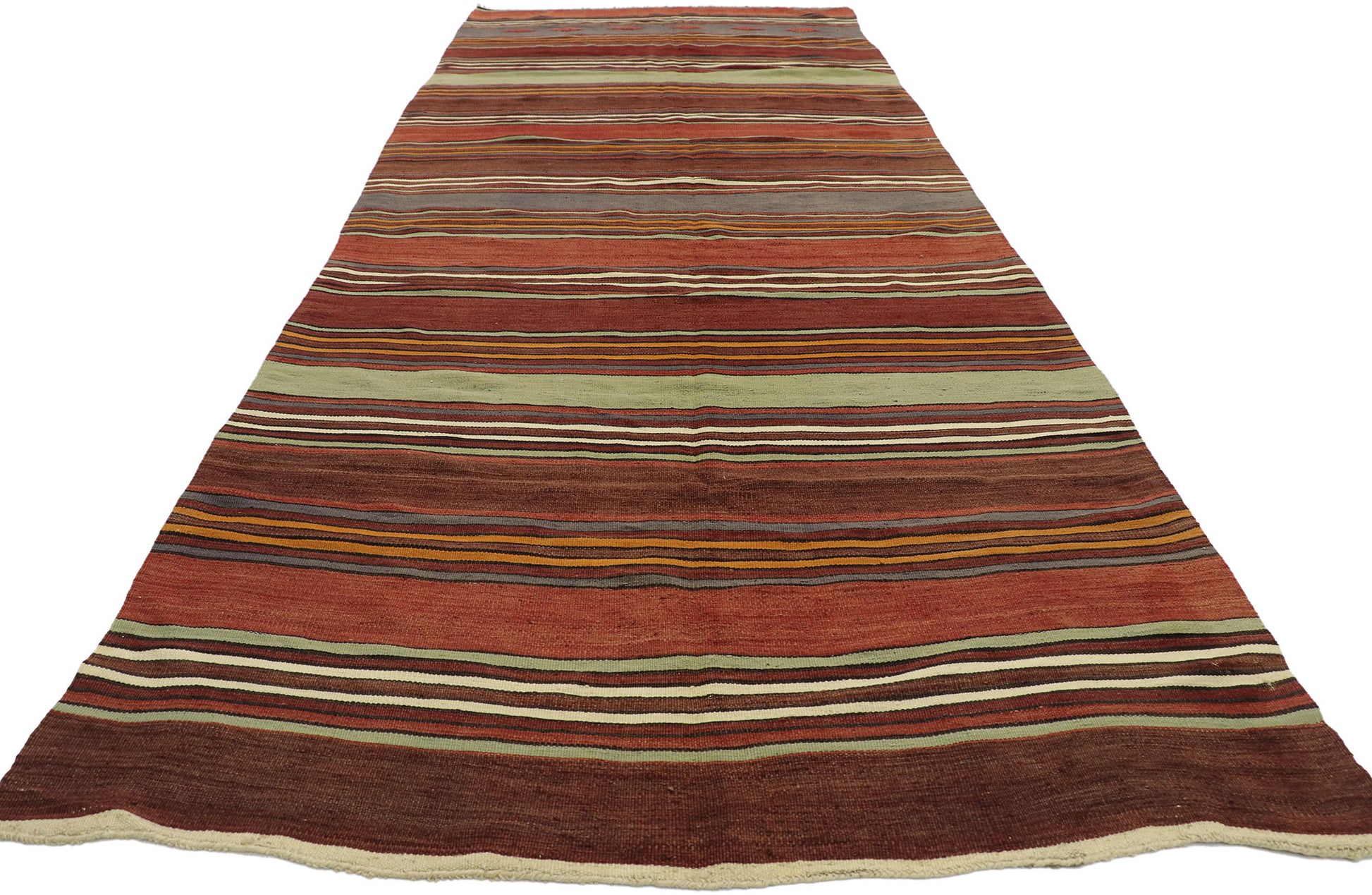 5 x 13 Vintage Turkish Kilim Runner 53135