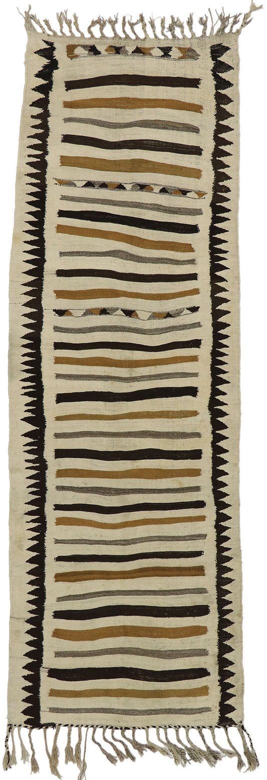 4 x 11 Vintage Turkish Kilim Runner 53136