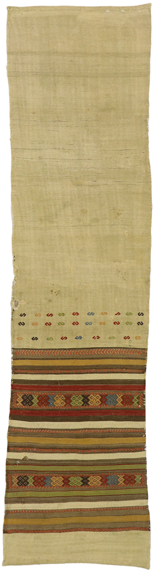 2 x 8 Vintage Turkish Kilim Runner 53139