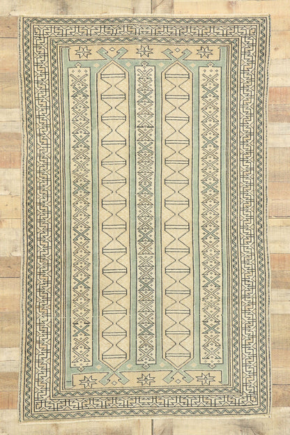 4 x 6 Vintage Turkish Oushak Rug 53140