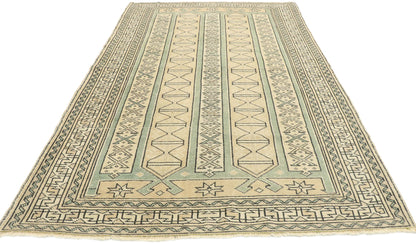 4 x 6 Vintage Turkish Oushak Rug 53140