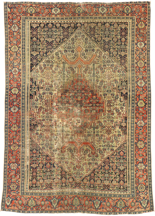 5 x 6 Antique Persian Malayer Rug 53141