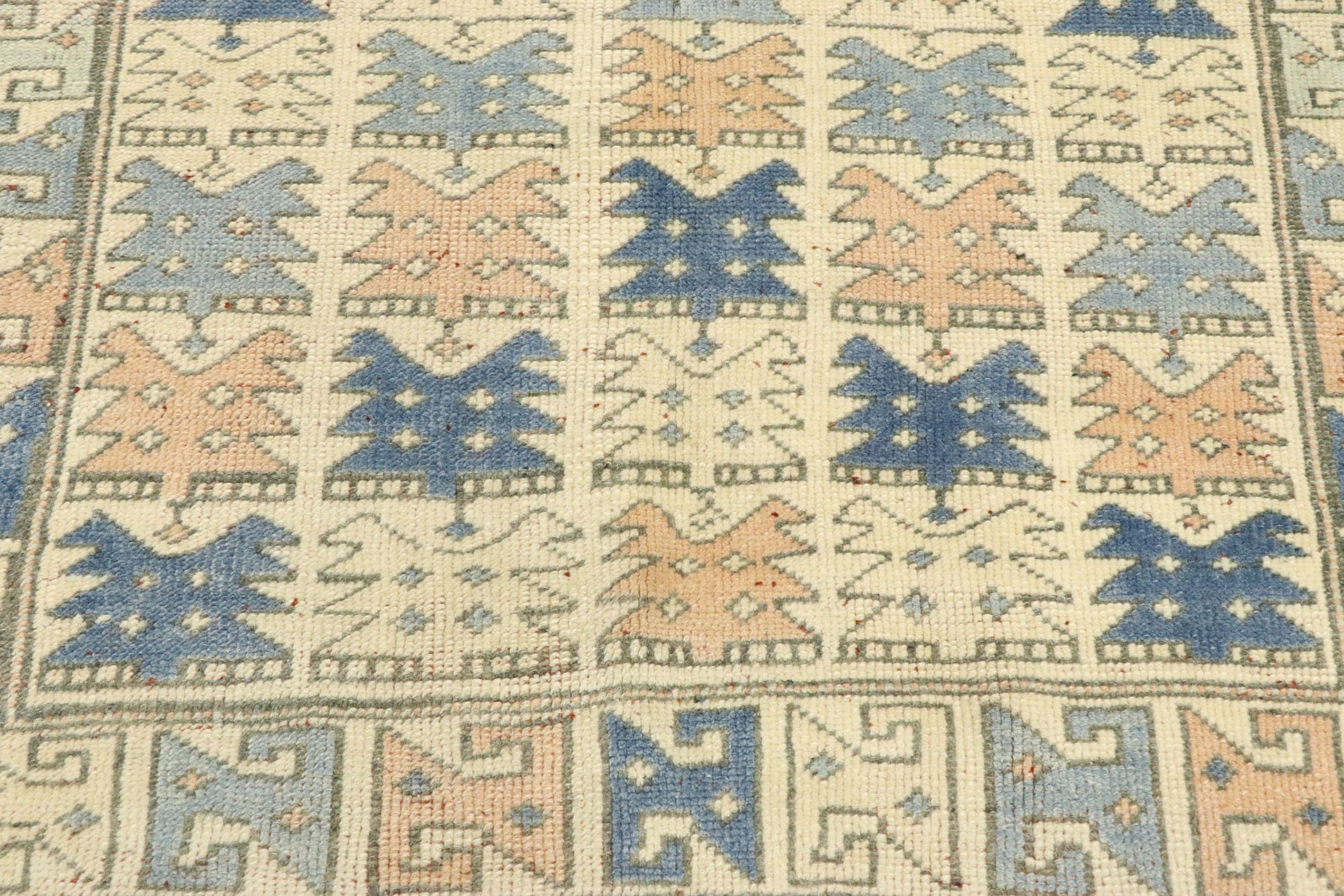 3 x 7 Vintage Turkish Oushak Runner 53144