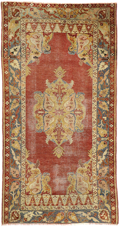 4 x 8 Vintage Turkish Oushak Rug 53149