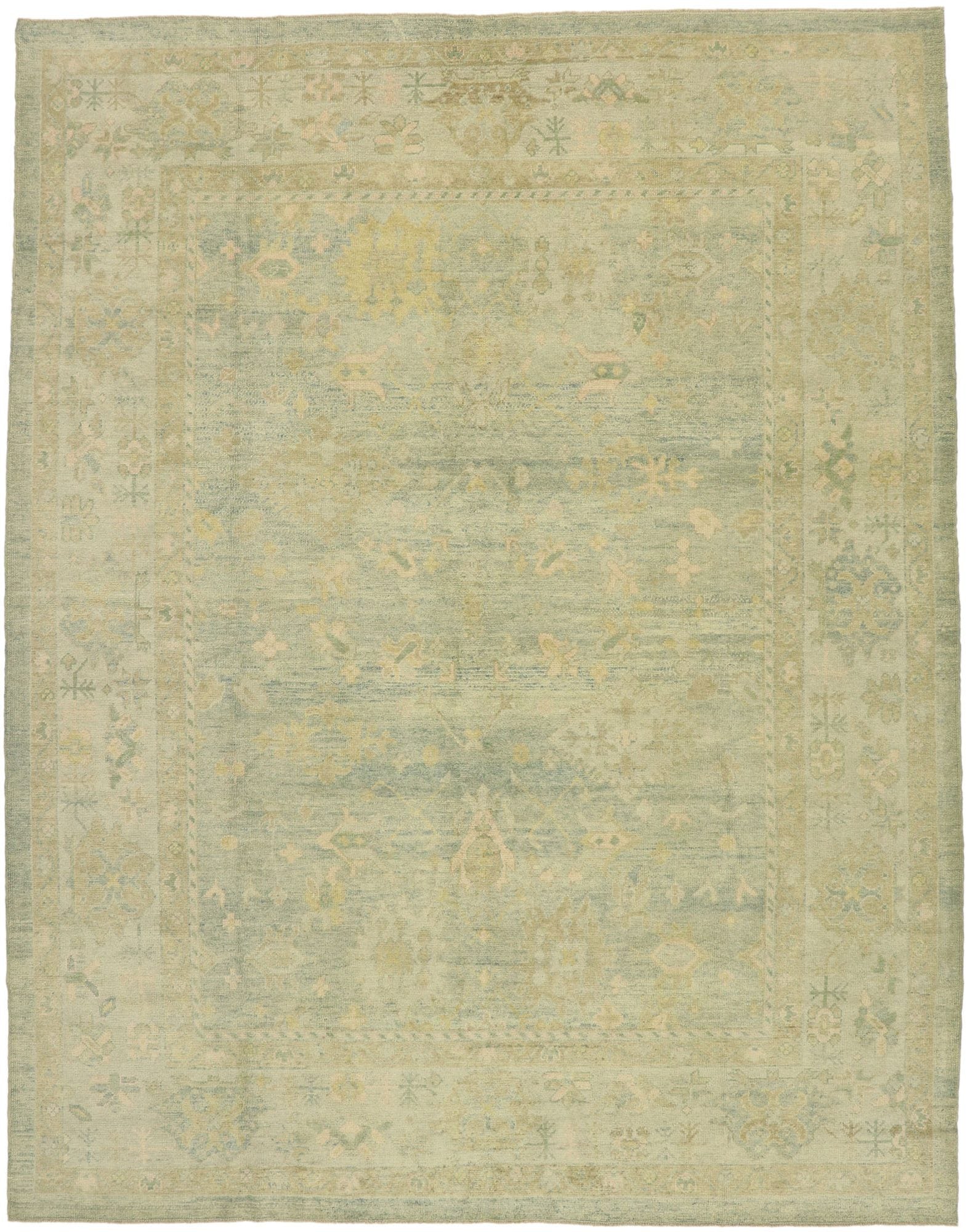 11 x 14 Contemporary Turkish Oushak Rug 53151