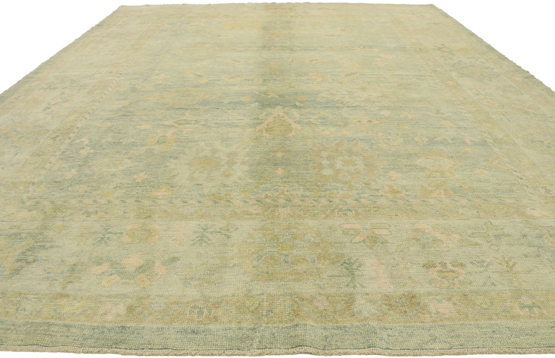 11 x 14 Contemporary Turkish Oushak Rug 53151