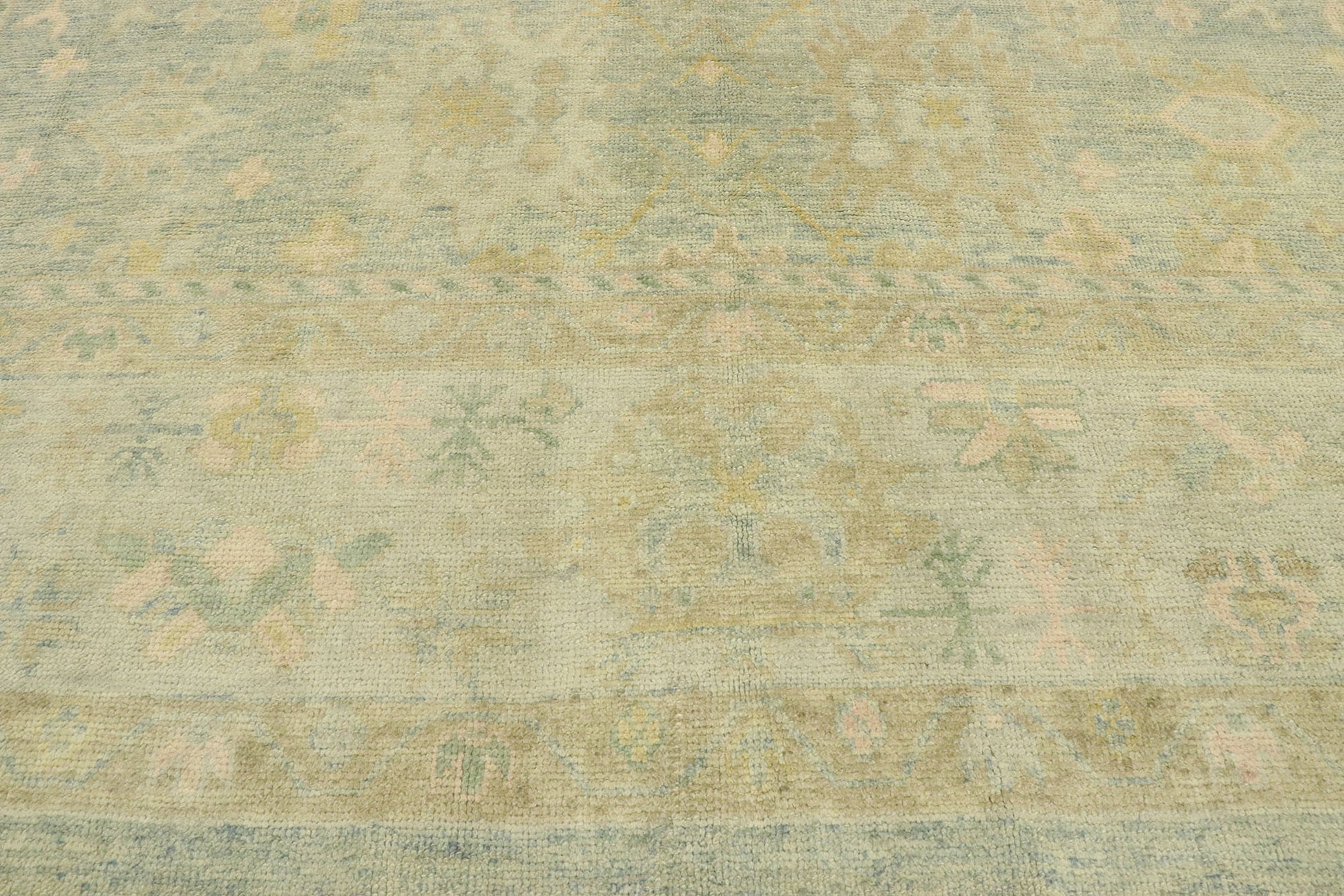 11 x 14 Contemporary Turkish Oushak Rug 53151