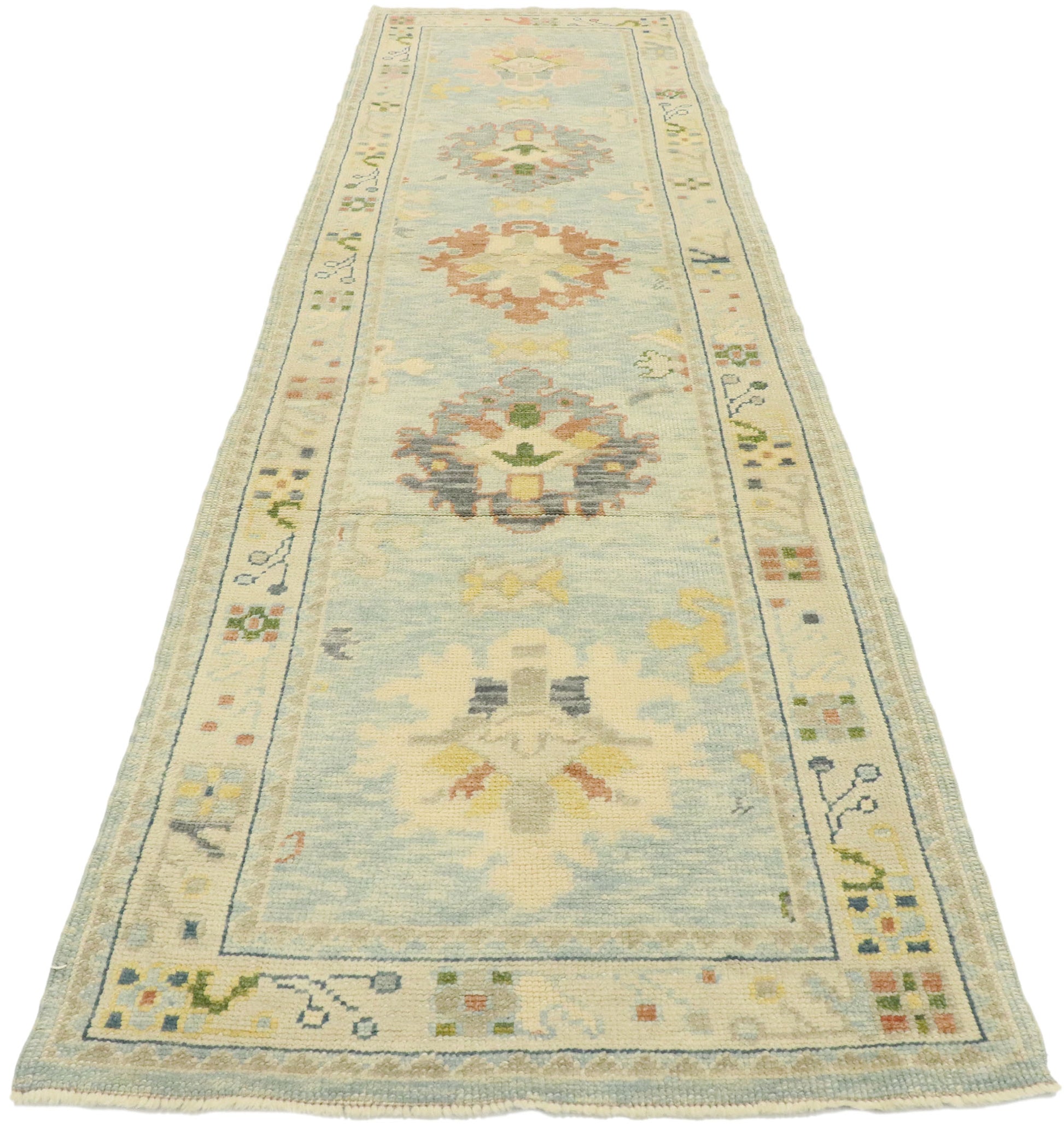 3 x 10 Contemporary Turkish Oushak Runner 53152