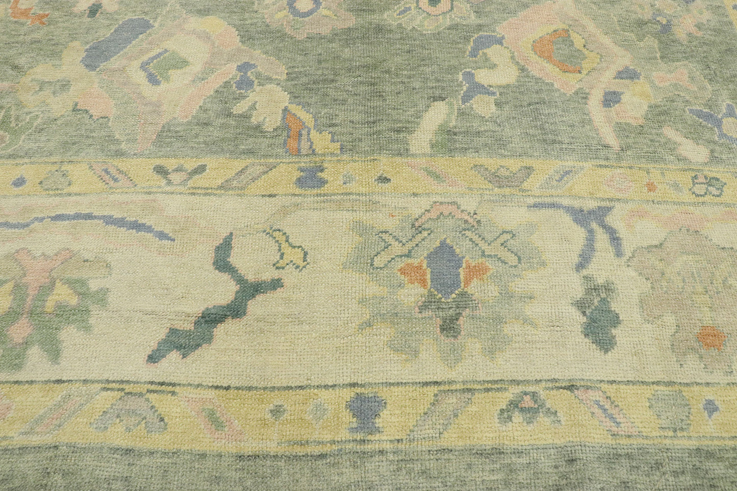 11 x 14 Modern Turkish Oushak Rug 53158