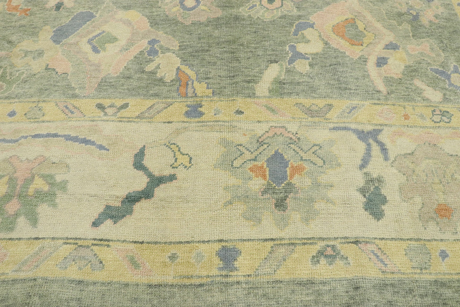 11 x 14 Modern Turkish Oushak Rug 53158