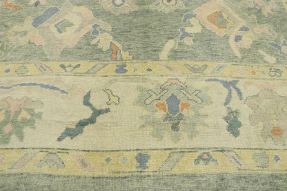 11 x 14 Modern Turkish Oushak Rug 53158