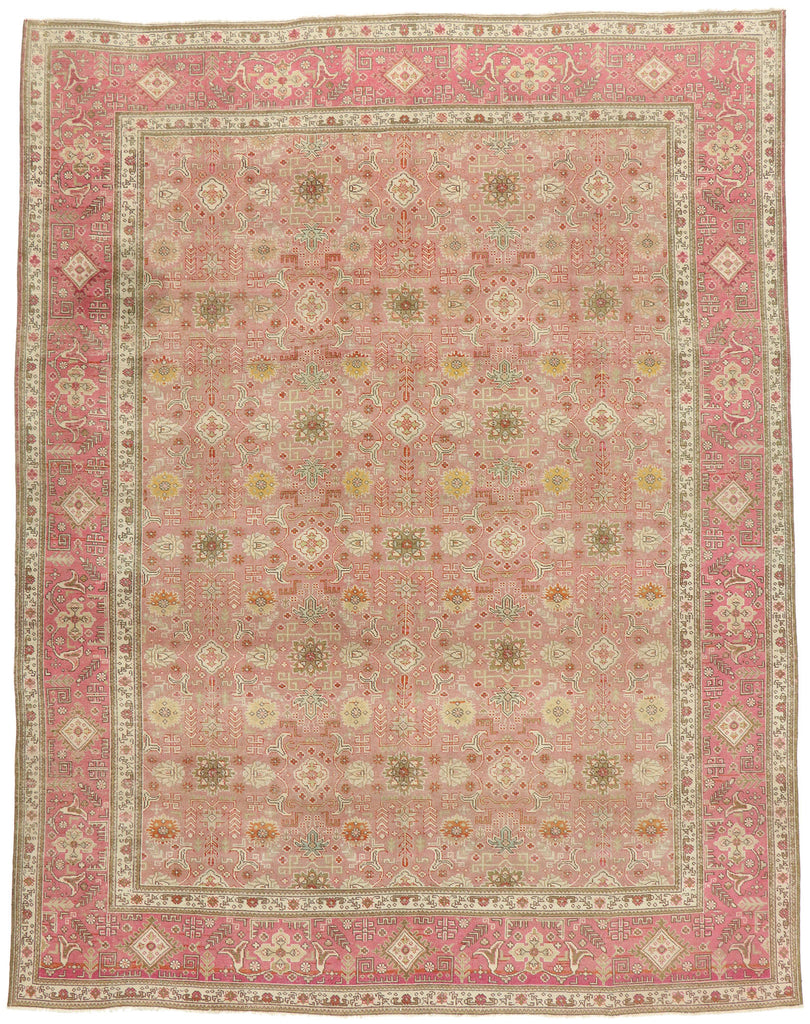 10 x 13 Vintage Persian Tabriz Rug 53163