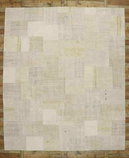 12 x 14 Vintage Turkish Patchwork Rug 53166