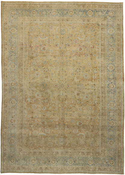 11 x 16 Distressed Antique Persian Mashhad Rug 53170