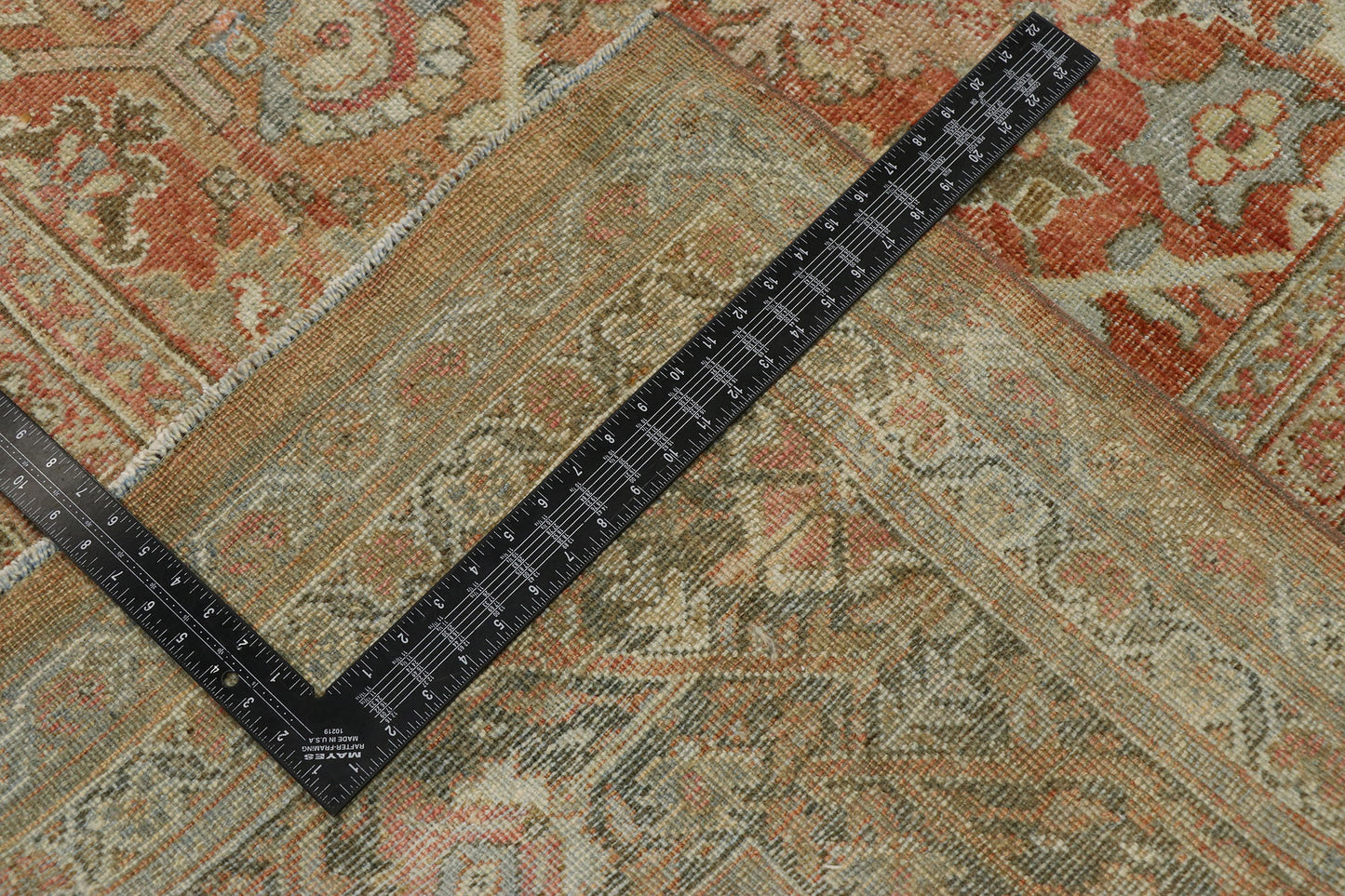 12 x 16 Distressed Antique Persian Mahal Rug 53171