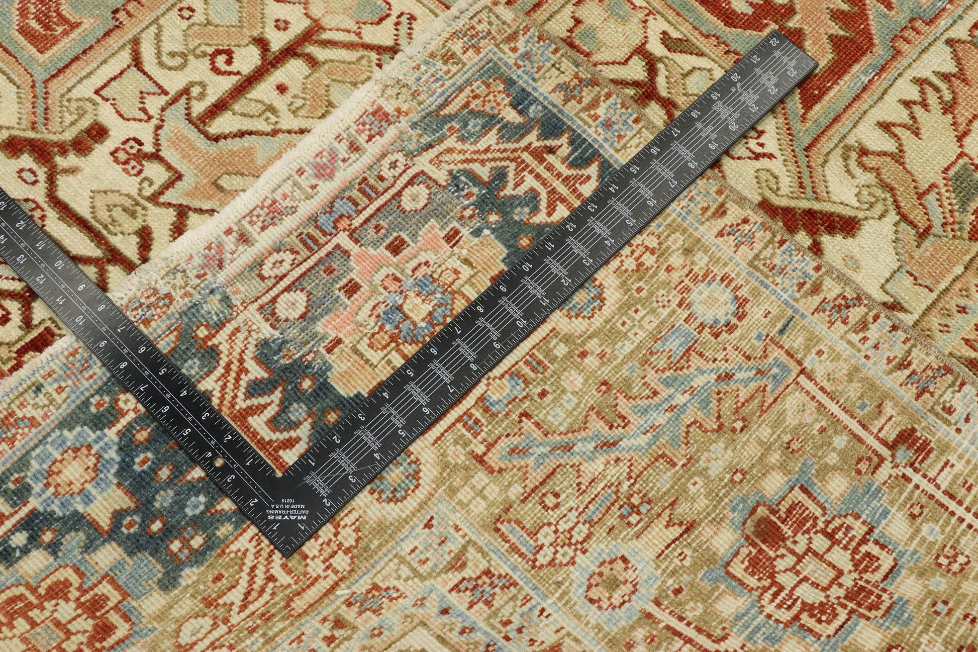 11 x 14 Antique Persian Heriz Rug 53172