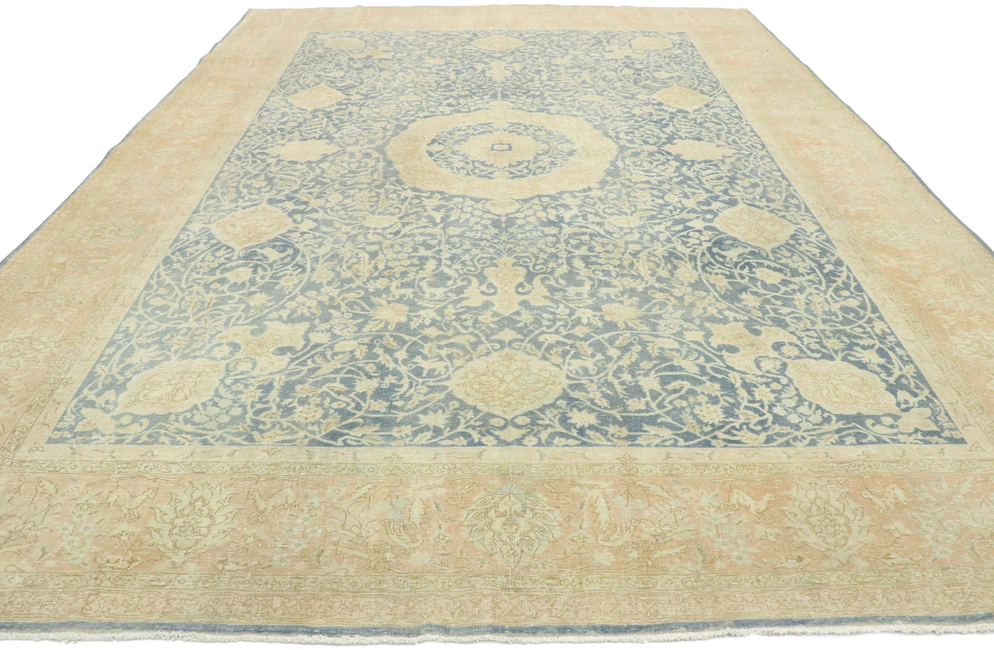 8 x 11 Antique Persian Tabriz Rug 53175