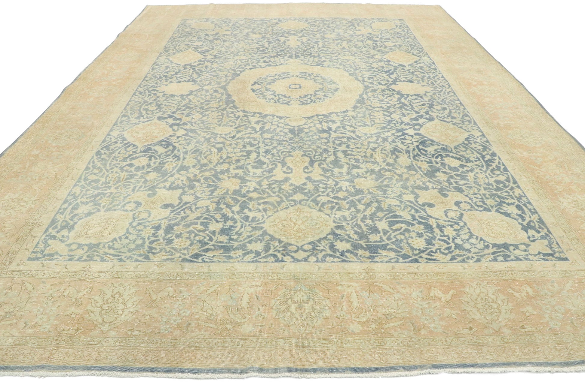 8 x 11 Antique Persian Tabriz Rug 53175