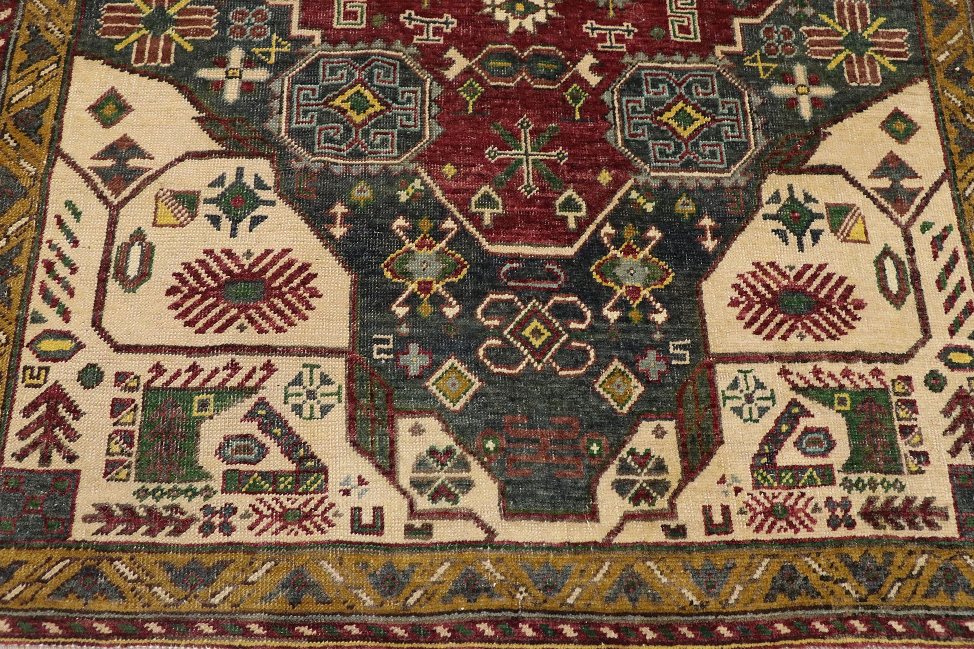 3 x 6 Vintage Turkish Oushak Rug 53177
