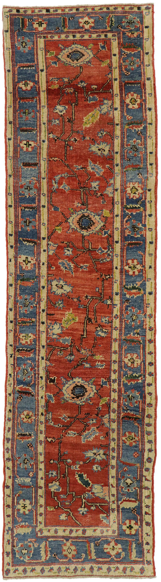 3 x 10 Vintage Turkish Oushak Runner 53178
