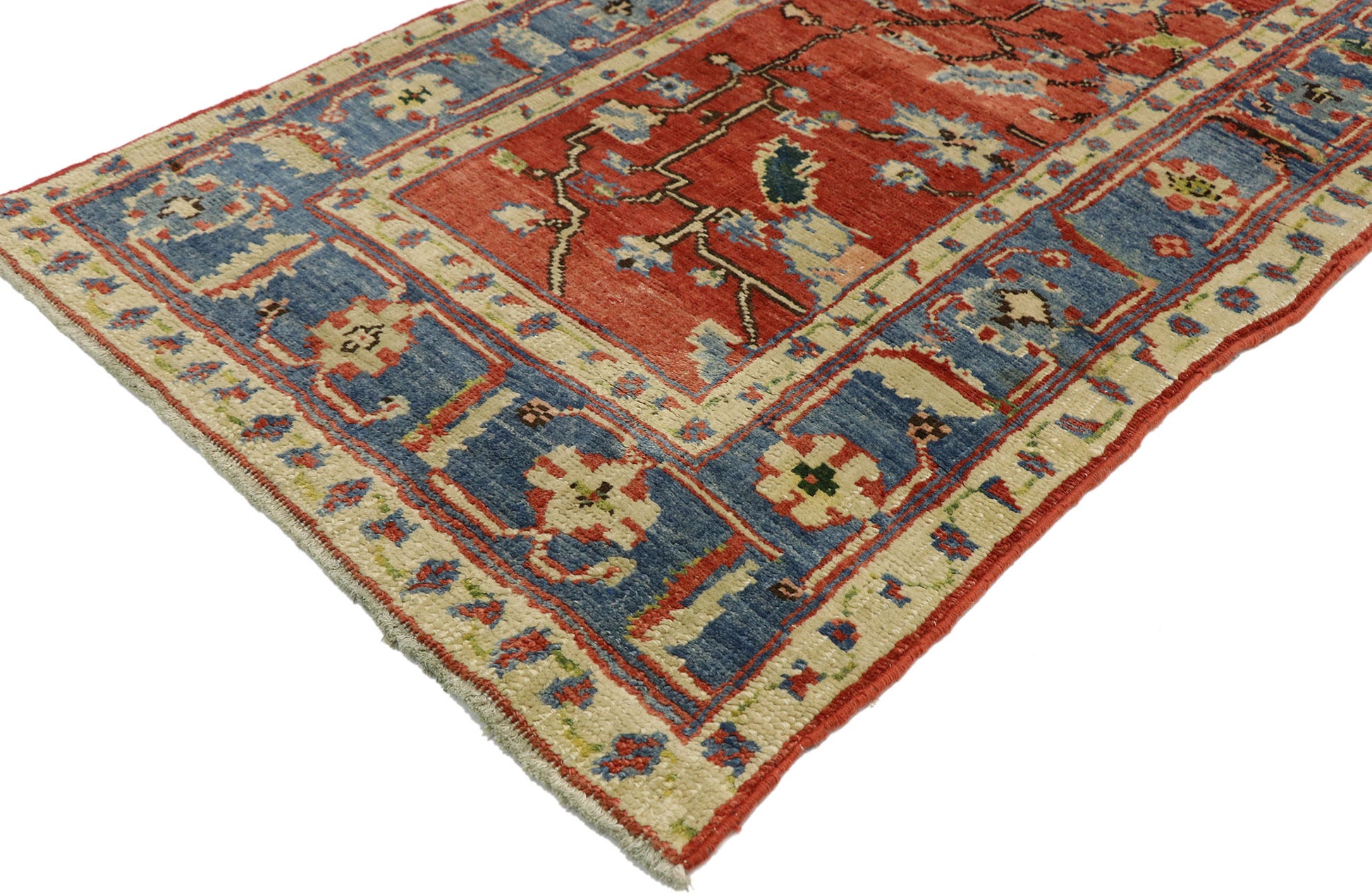 3 x 10 Vintage Turkish Oushak Runner 53178