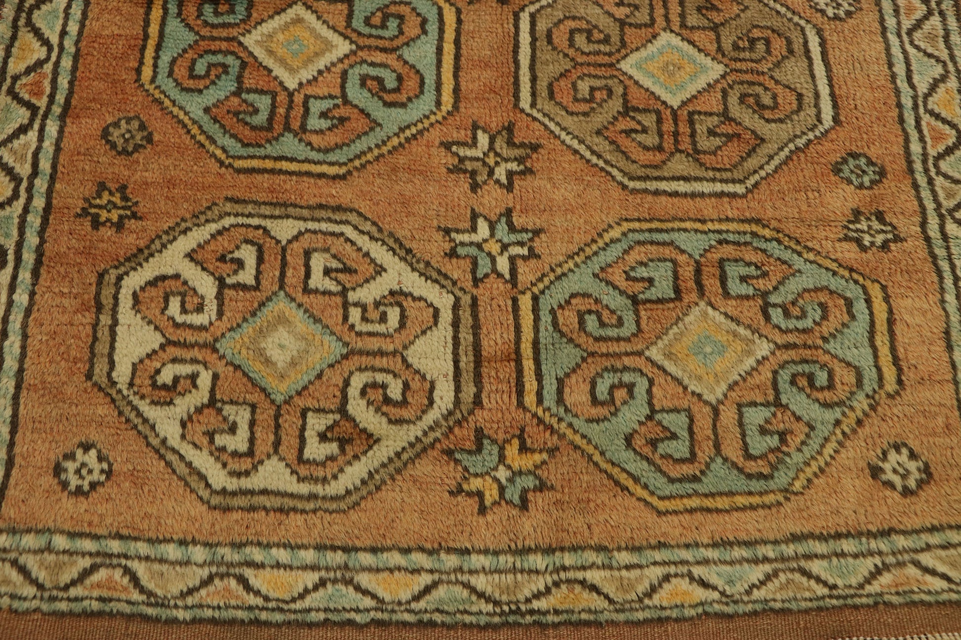 3 x 5 Vintage Turkish Oushak Rug 53179