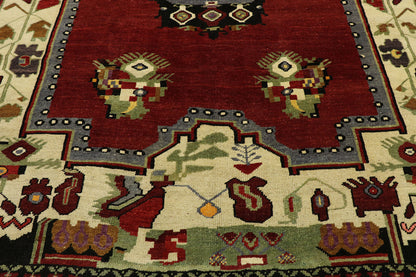 6 x 9 Vintage Turkish Oushak Rug 53180