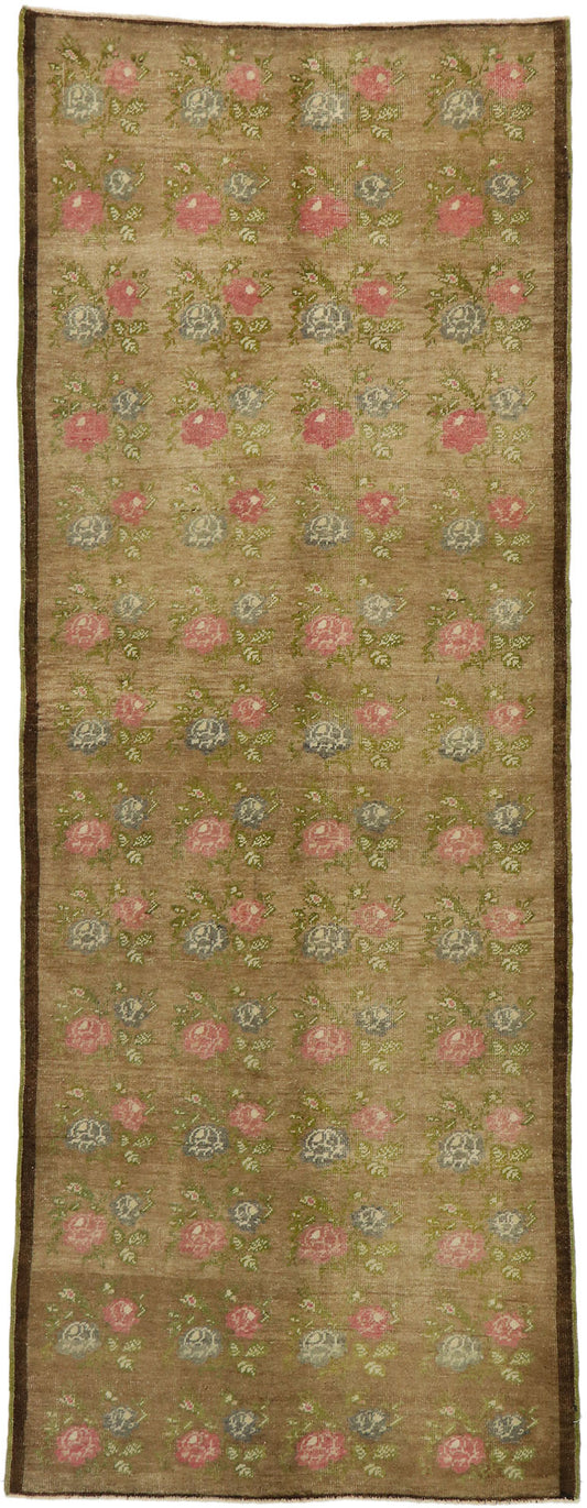 3 x 9 Vintage Turkish Oushak Runner 53182