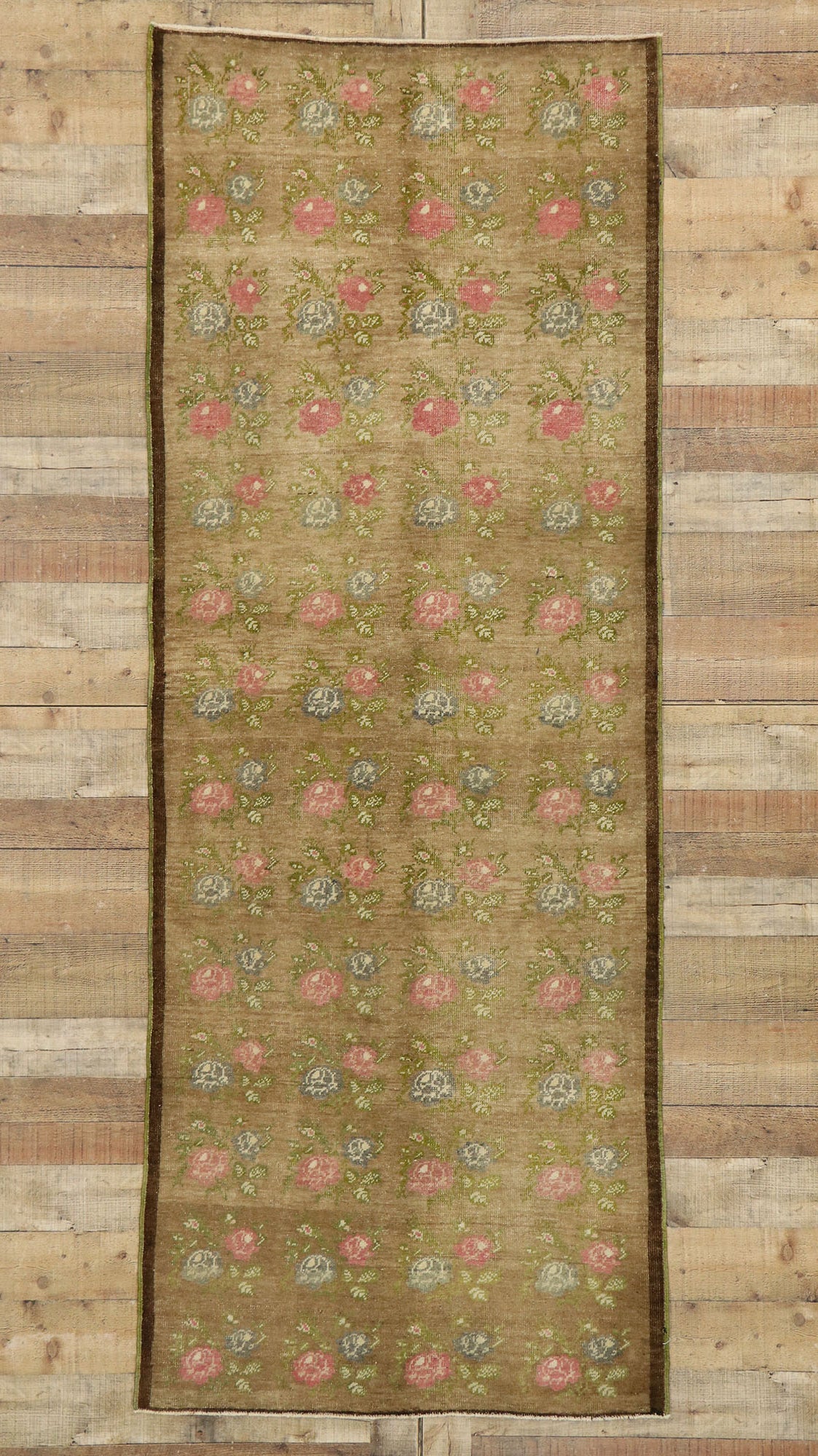3 x 9 Vintage Turkish Oushak Runner 53182