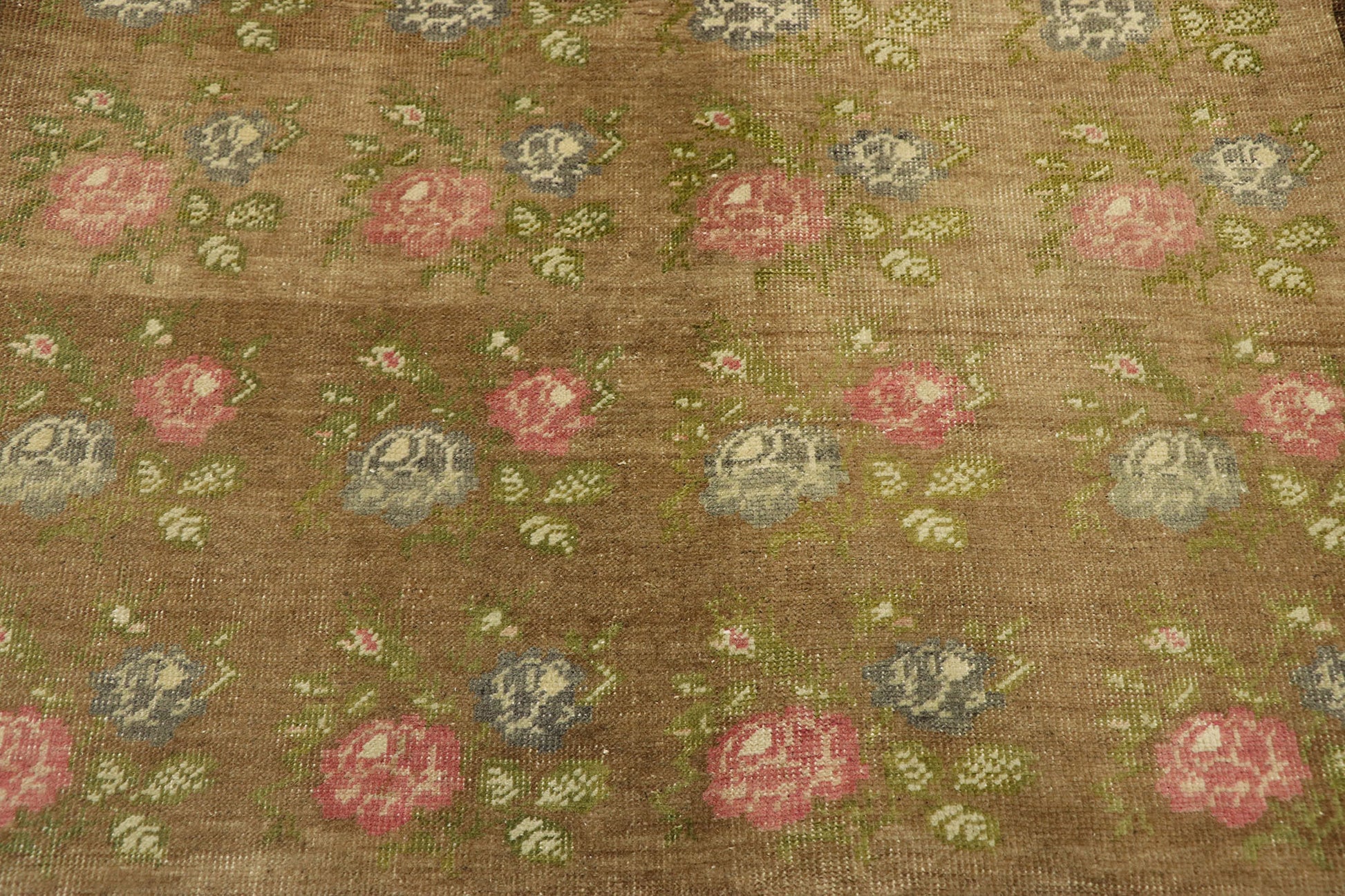 3 x 9 Vintage Turkish Oushak Runner 53182