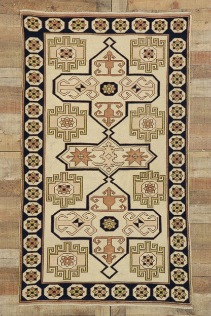 3 x 6 Vintage Turkish Oushak Rug 53183