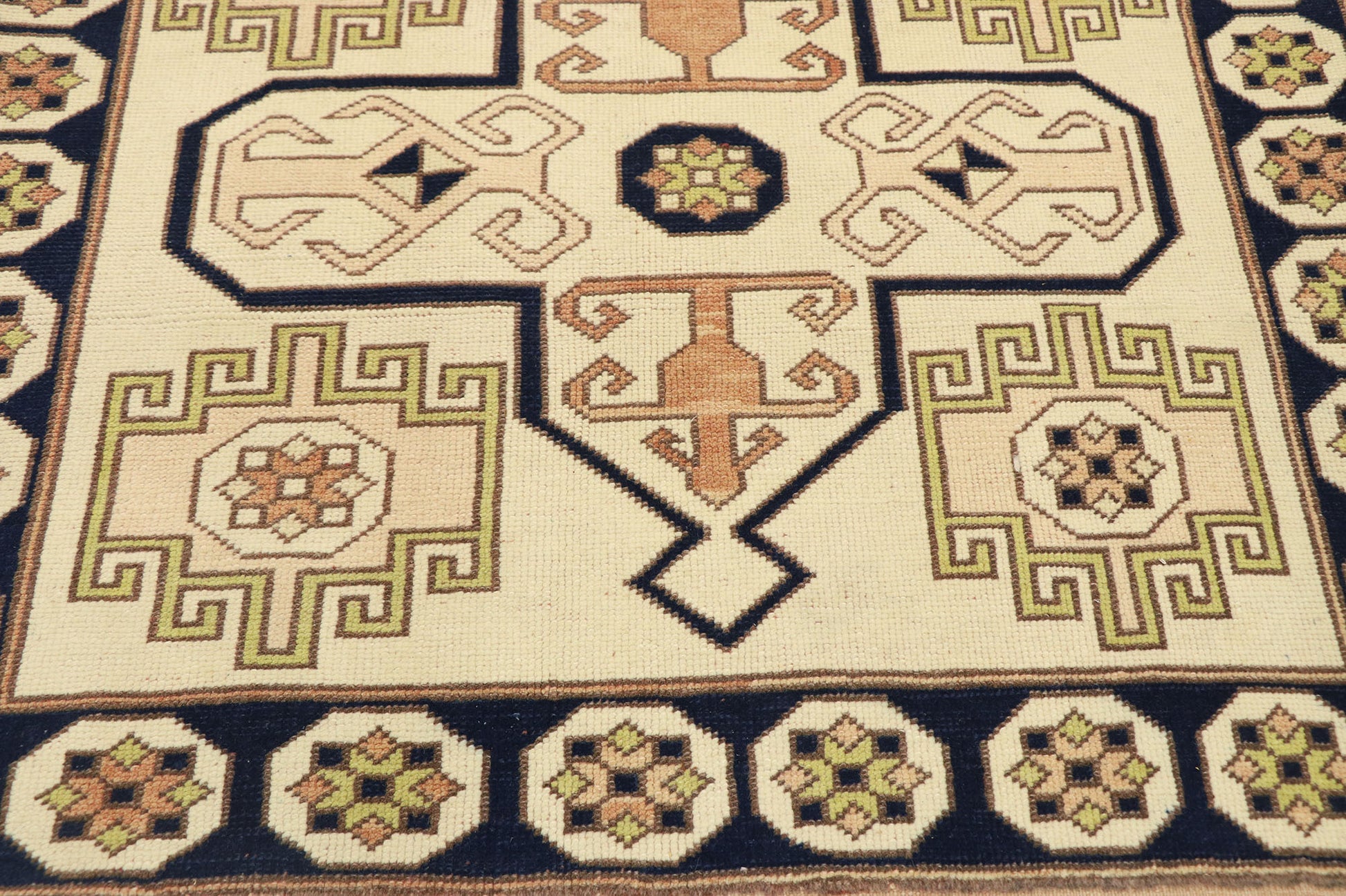 3 x 6 Vintage Turkish Oushak Rug 53183