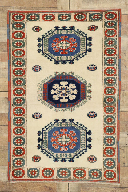 3 x 5 Vintage Turkish Oushak Rug 53185