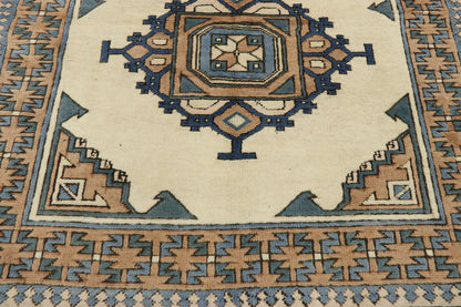 4 x 6 Vintage Turkish Oushak Rug 53186