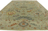9 x 13 Colorful Turkish Oushak Rug 53195