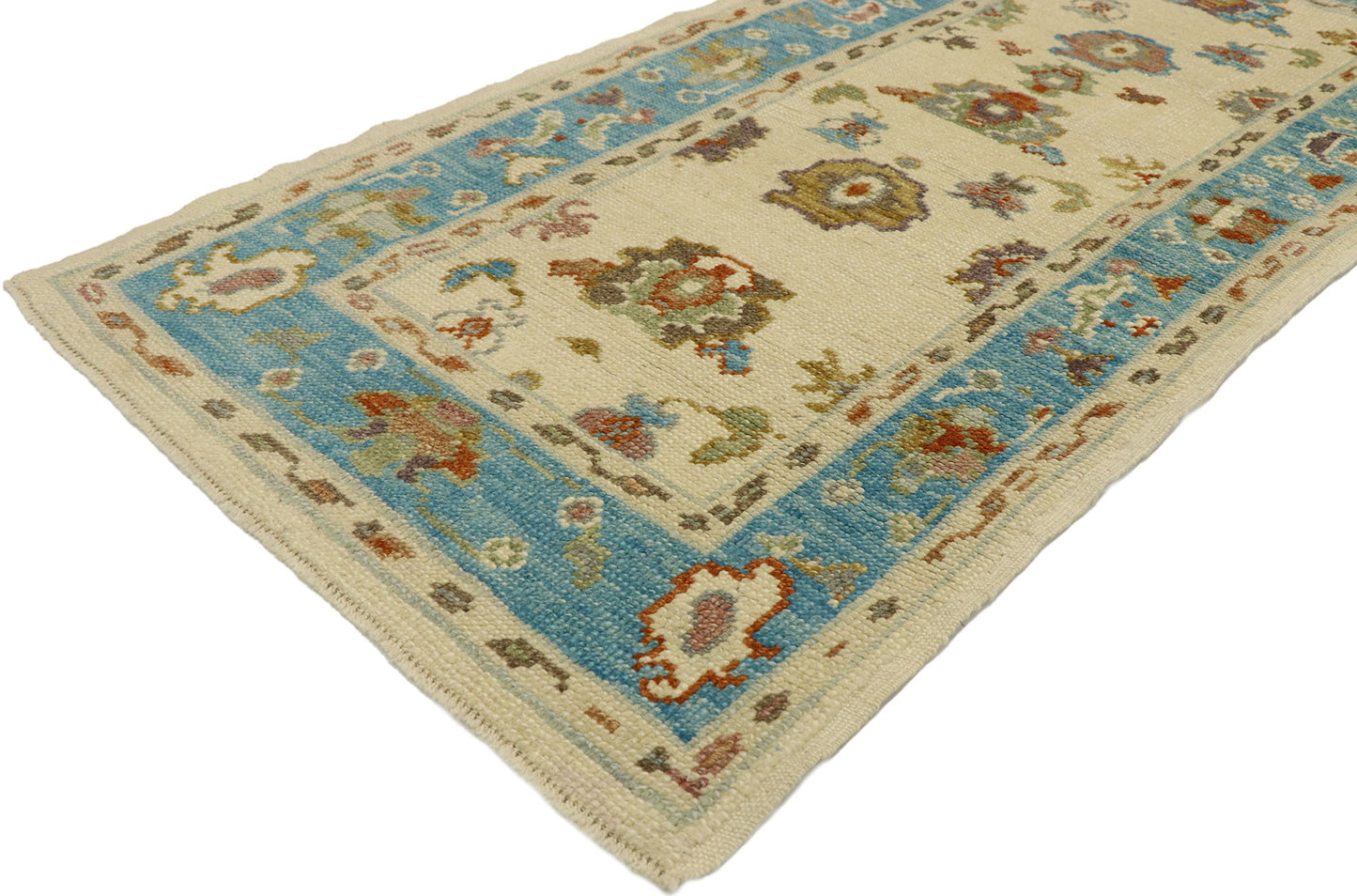 3 x 6 Coloful Turkish Oushak Rug 53196