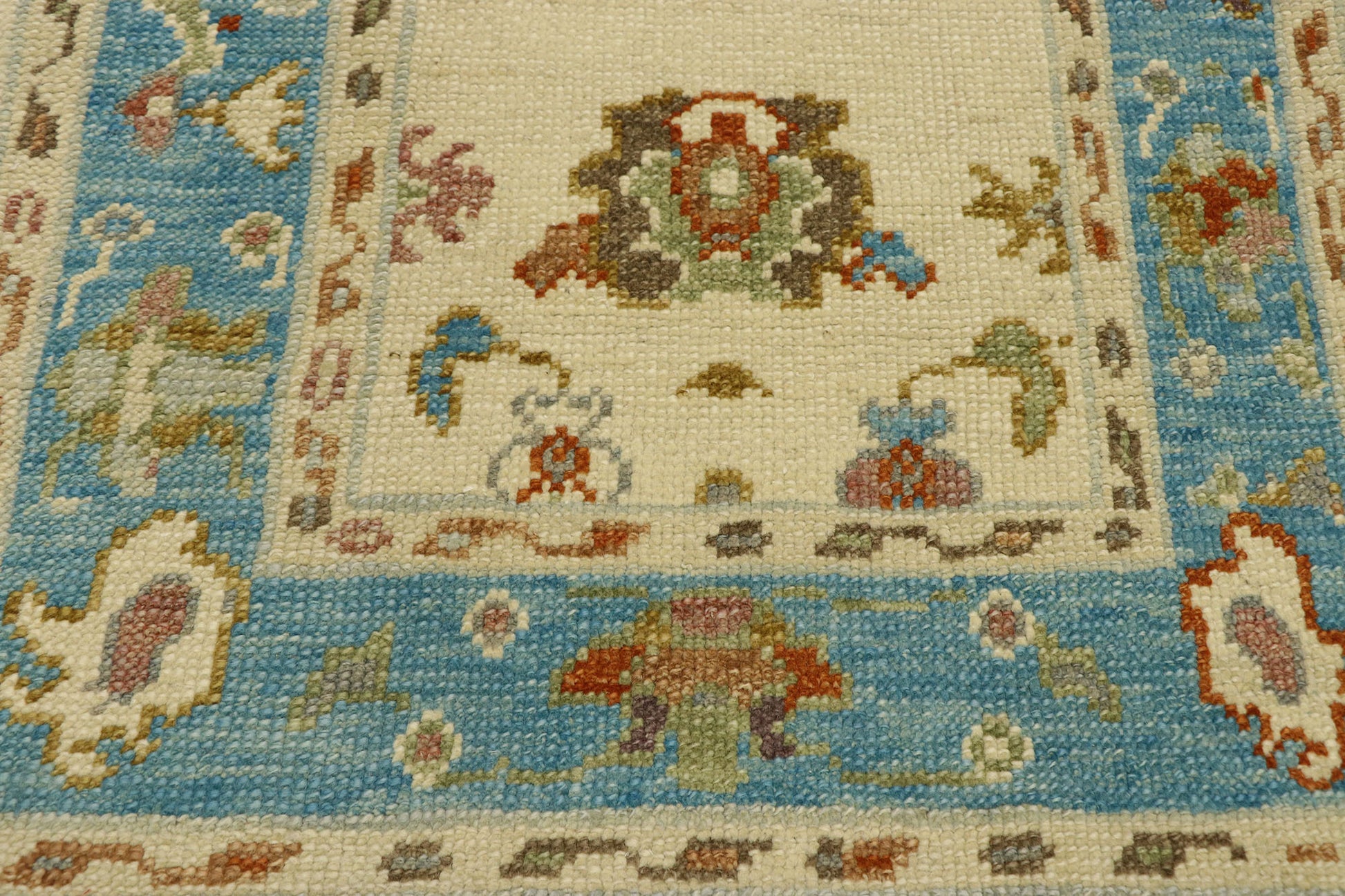 3 x 6 Coloful Turkish Oushak Rug 53196