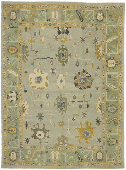 9 x 13 Contemporary Turkish Oushak Rug 53199