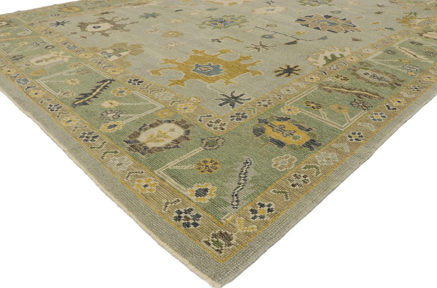 9 x 13 Contemporary Turkish Oushak Rug 53199