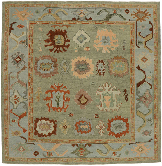 12 x 12 Contemporary Turkish Oushak Square Rug 53204