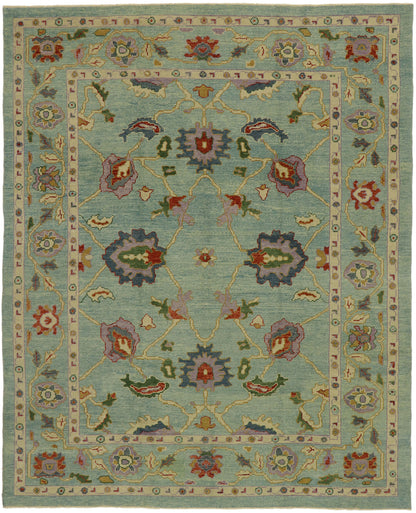 9 x 11 Contemporary Turkish Oushak Rug 53205