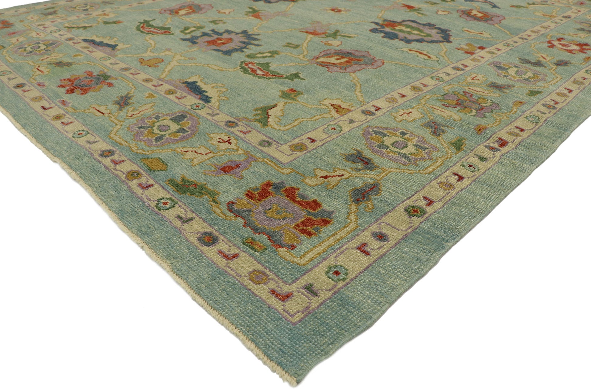 9 x 11 Contemporary Turkish Oushak Rug 53205