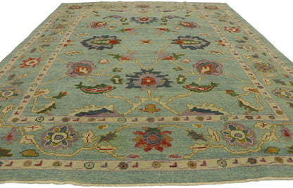 9 x 11 Contemporary Turkish Oushak Rug 53205
