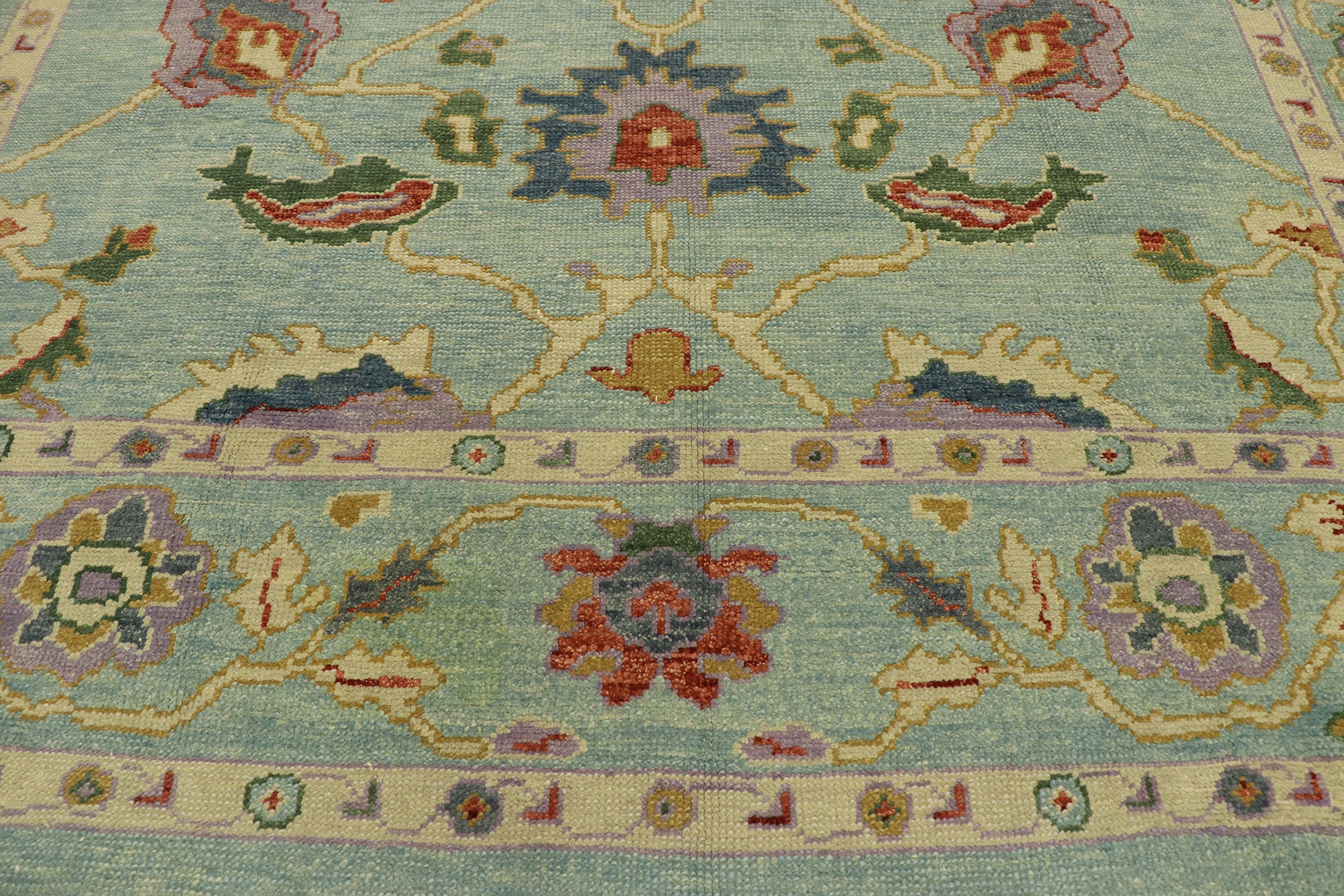 9 x 11 Contemporary Turkish Oushak Rug 53205