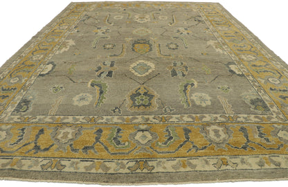 9 x 13 Earthy Turkish Oushak Rug 53206