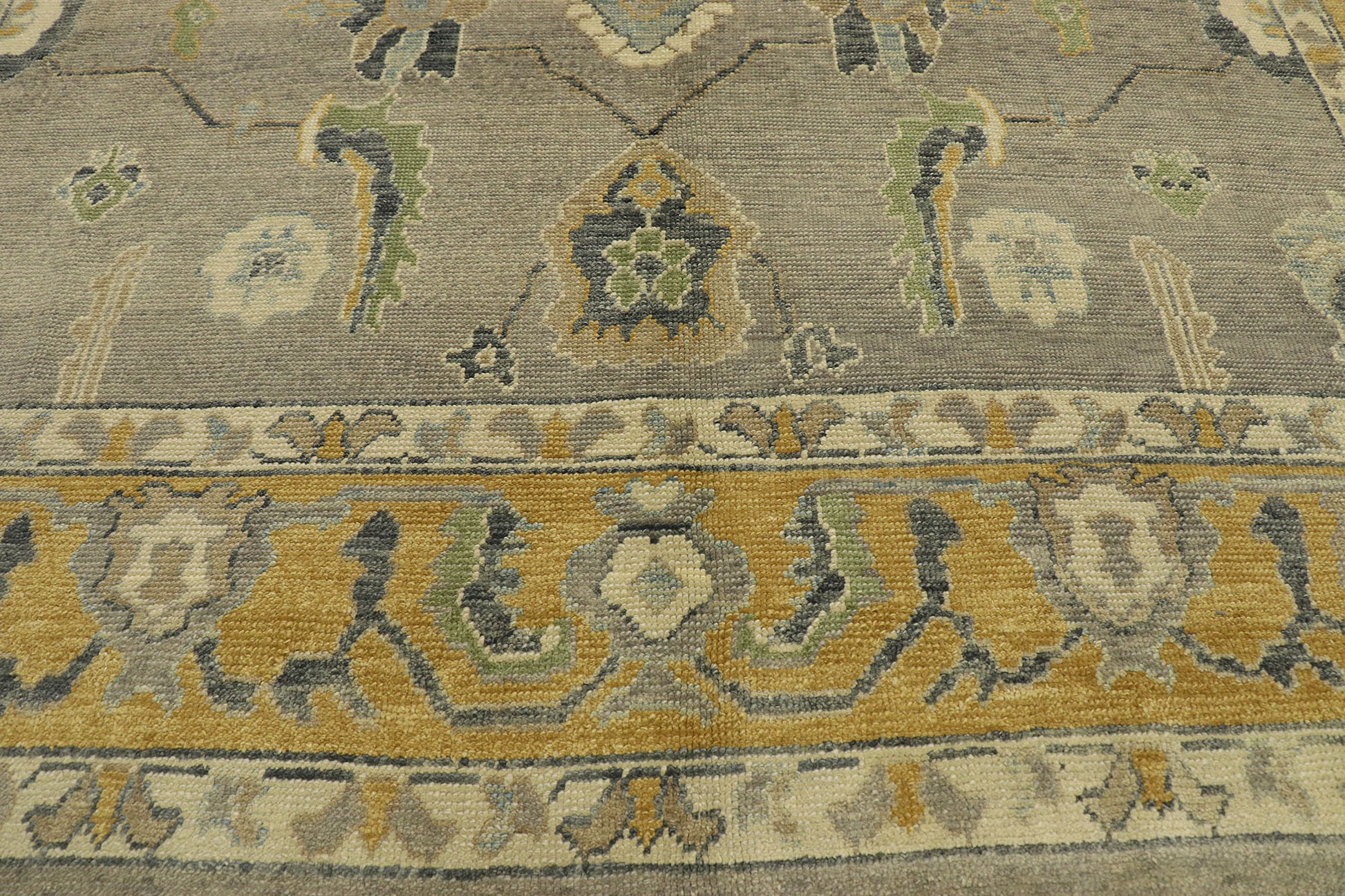 9 x 13 Earthy Turkish Oushak Rug 53206