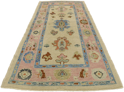 3 x 7 Contemporary Turkish Oushak Rug 53208