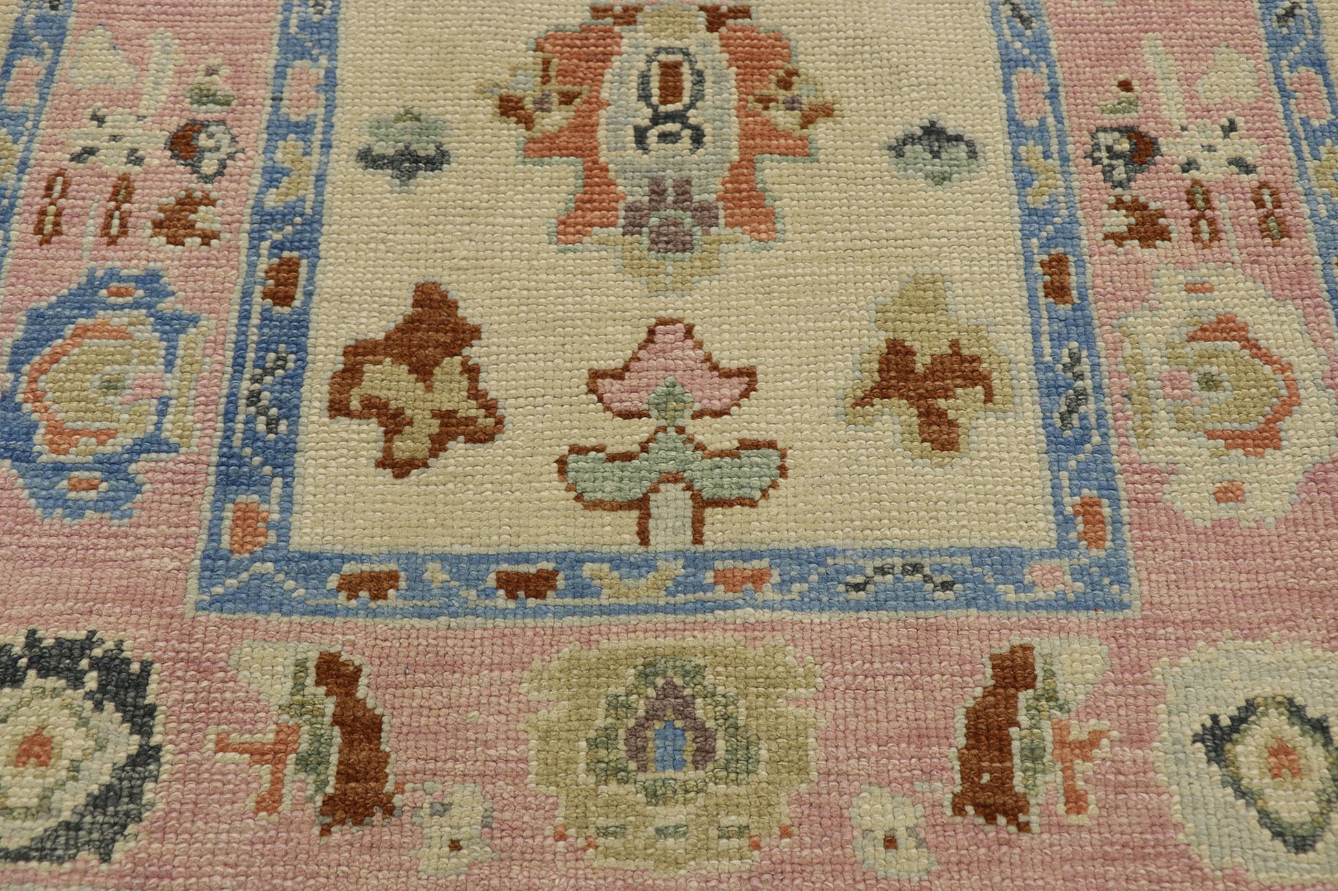 3 x 7 Contemporary Turkish Oushak Rug 53208