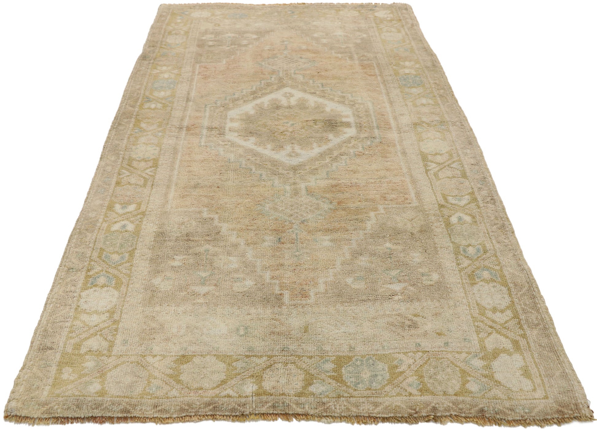 3 x 6 Vintage Turkish Oushak Rug 53210